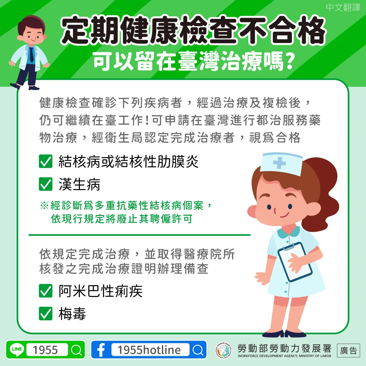 健康檢查不合格處理原則