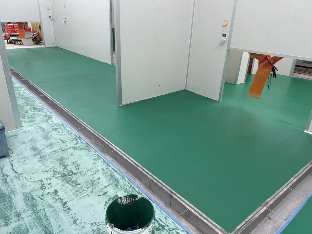 果汁食品工廠-食品級聚氨酯工業地坪