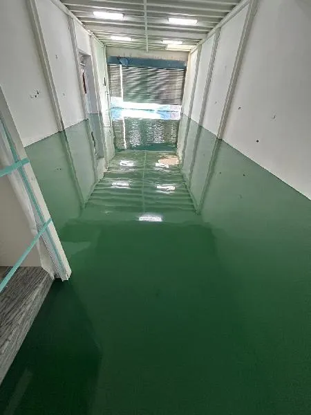 高雄仁武區-環氧樹脂塗料刨除 + 環氧樹脂流展型地坪
