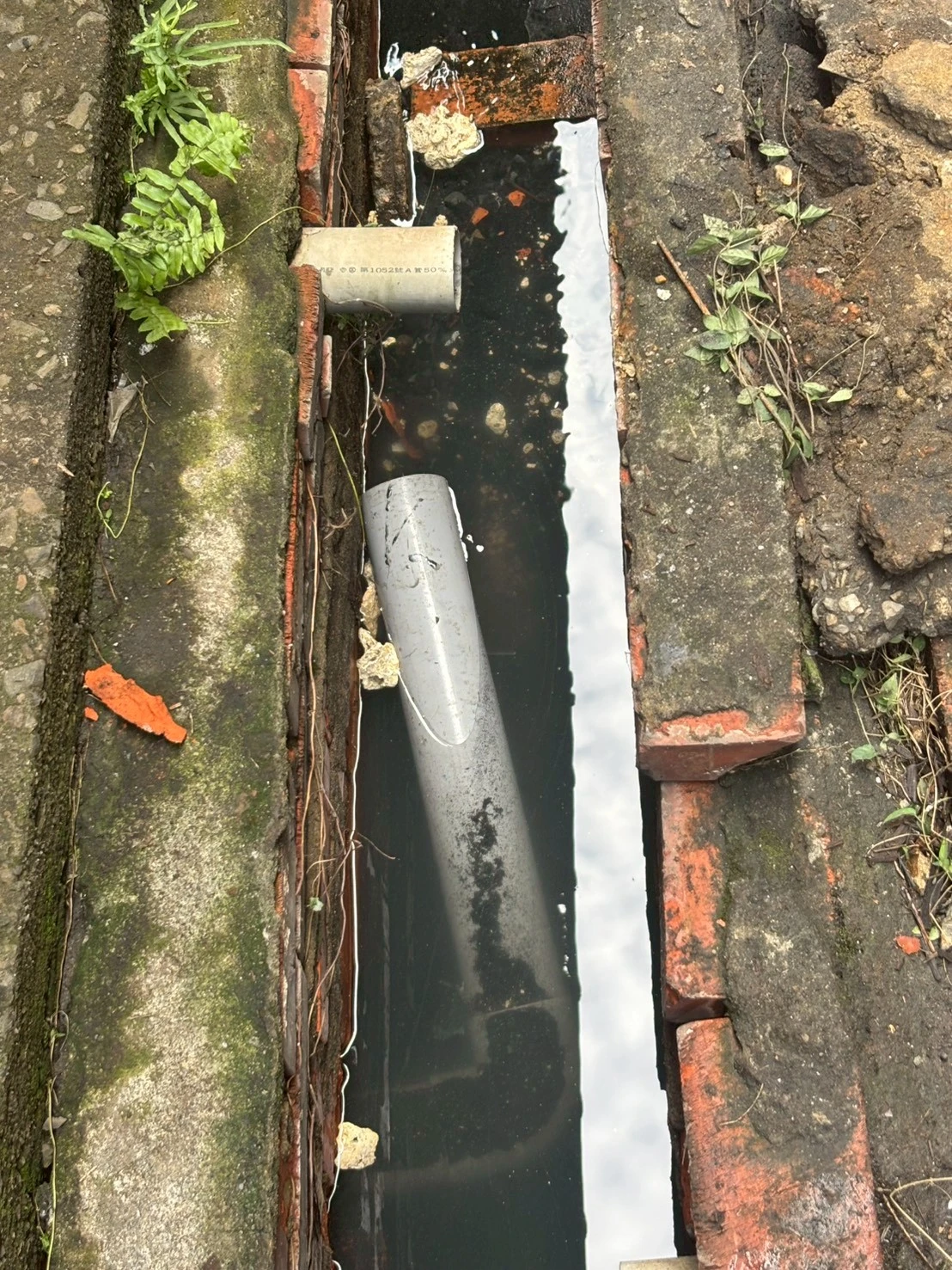 台中市北區賴先生水管内有異物滯留造成阻塞