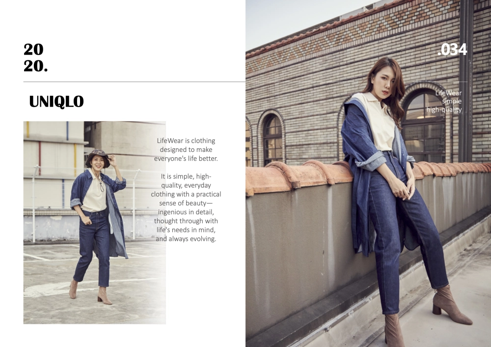 Uniqlo服裝社群拍攝