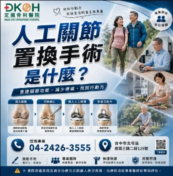人工關節置換手術是什麼？膝關節退化患者看診前先了解