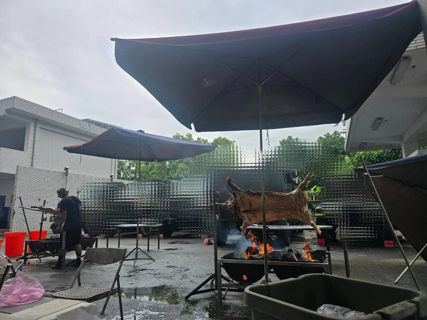 到「無法拍照的地方」烤肉