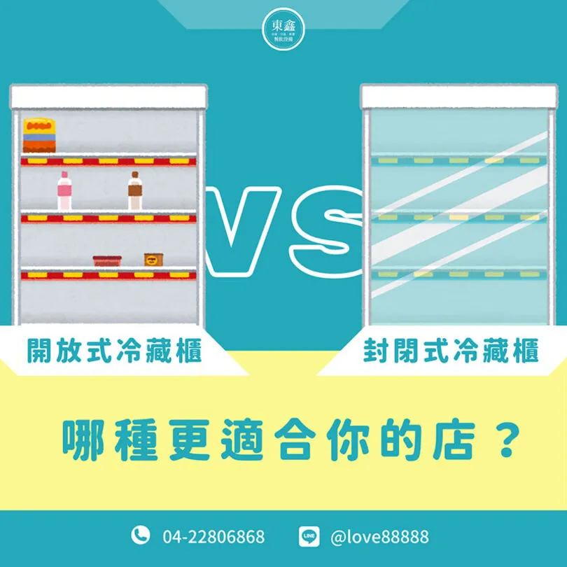開放式冷藏櫃 VS. 封閉式冷藏櫃，哪種更適合你的店？