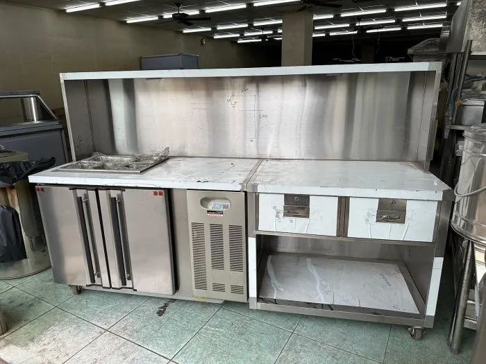 | 尚未開放下單 | 全新 吧檯型全冷藏工作台冰箱左沙拉盒右雙抽屜