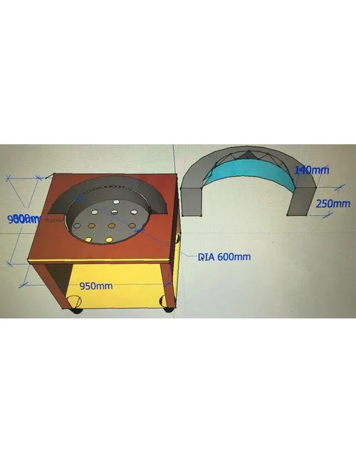 蚵仔煎台3D設計圖