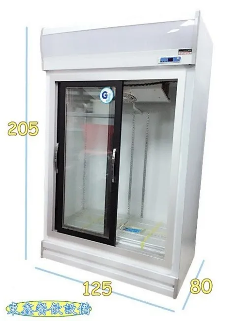 全新 2門滑門西點櫥