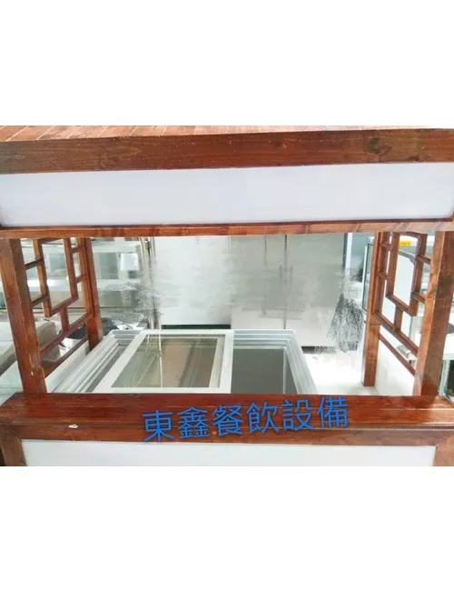 全新 紅茶冰木製攤車台