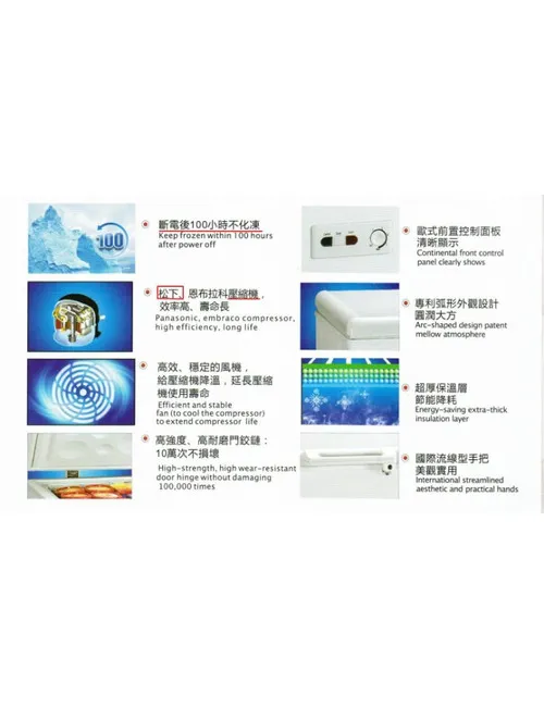 全新 3尺1上掀式冰櫃