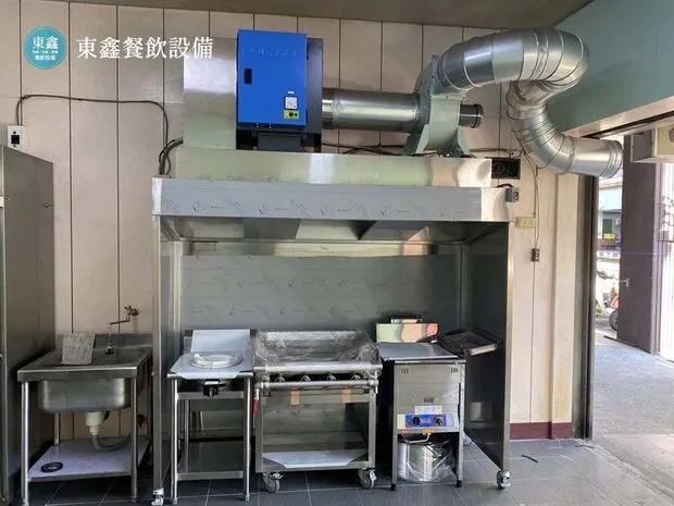台中便當店落地型煙罩規劃 台中市復興路案例