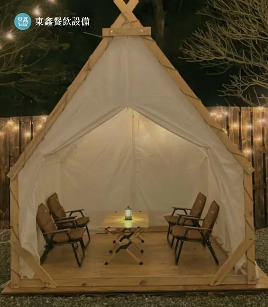 南投串燒店落地型煙罩 岸山炭火串燒貨櫃屋廚房餐飲設備案例