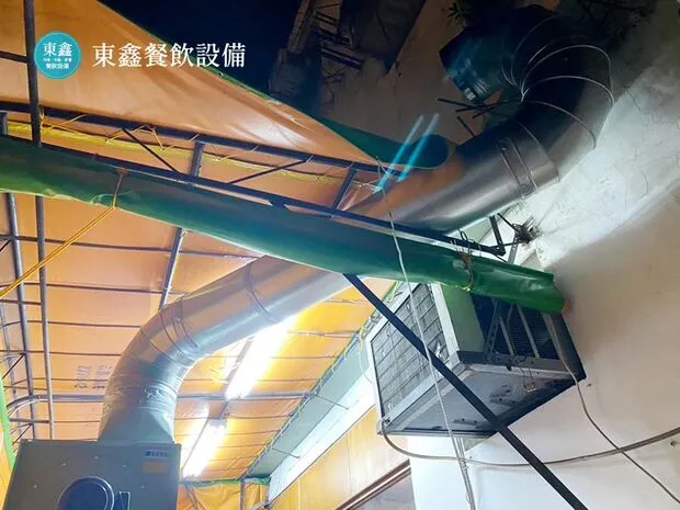 炸雞店開店設備 油炸機 油煙設備 台中草屯市場設備案例