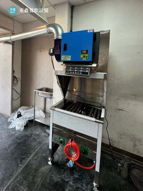 油炸機油煙設備規劃 高雄楠梓新龍油炸機規劃案例