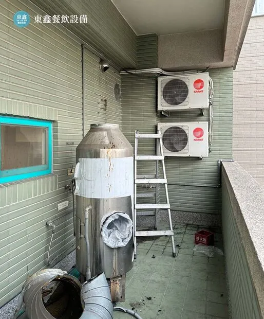 銀行職員餐廳油煙設備更換 台中玉山銀行大里分行案例