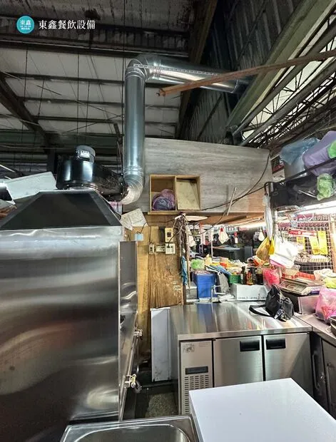煙罩炒台設備更新 台中第三市場攤販餐飲設備更新案例