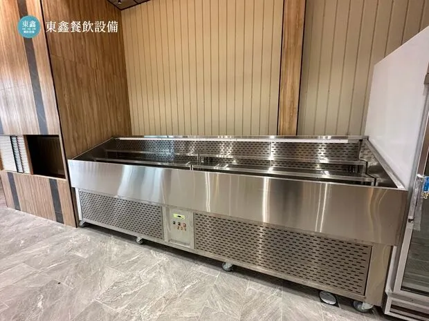 羊肉爐大型自助吧台訂製 廚房水槽 台中耀武羊威羊肉爐開店設備案例