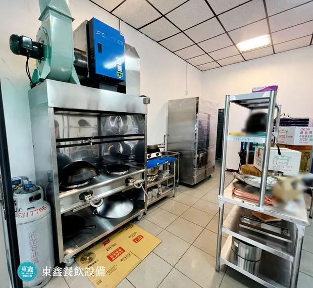 素食便當店靜電煙罩炒台 台中北屯餐飲設備案例