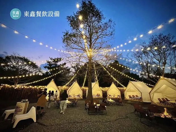 南投串燒店落地型煙罩 岸山炭火串燒貨櫃屋廚房餐飲設備案例