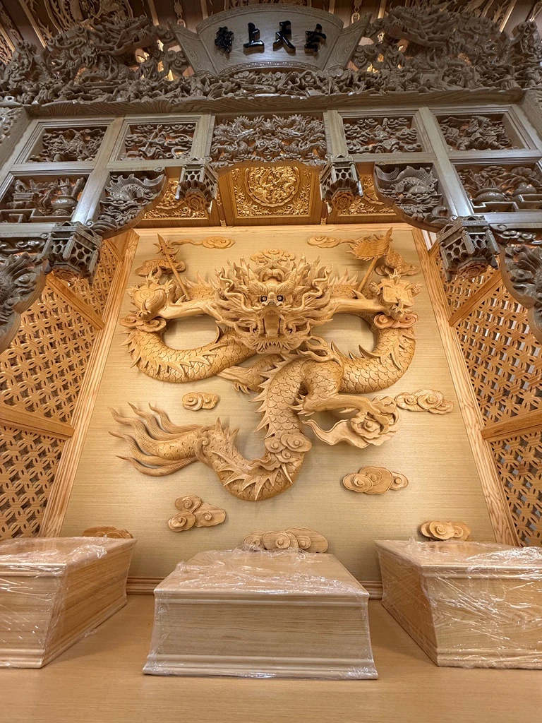 蔡家玄天上帝猛龍｜浮雕後貼｜