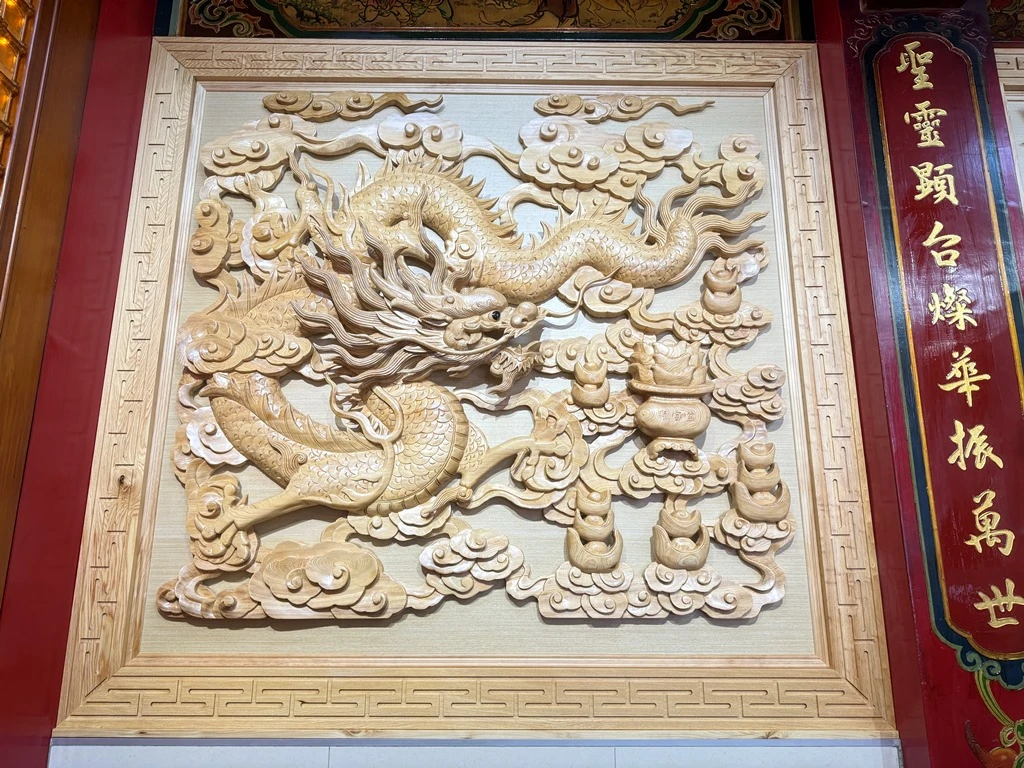 永康保聖殿虎邊｜浮雕後貼｜