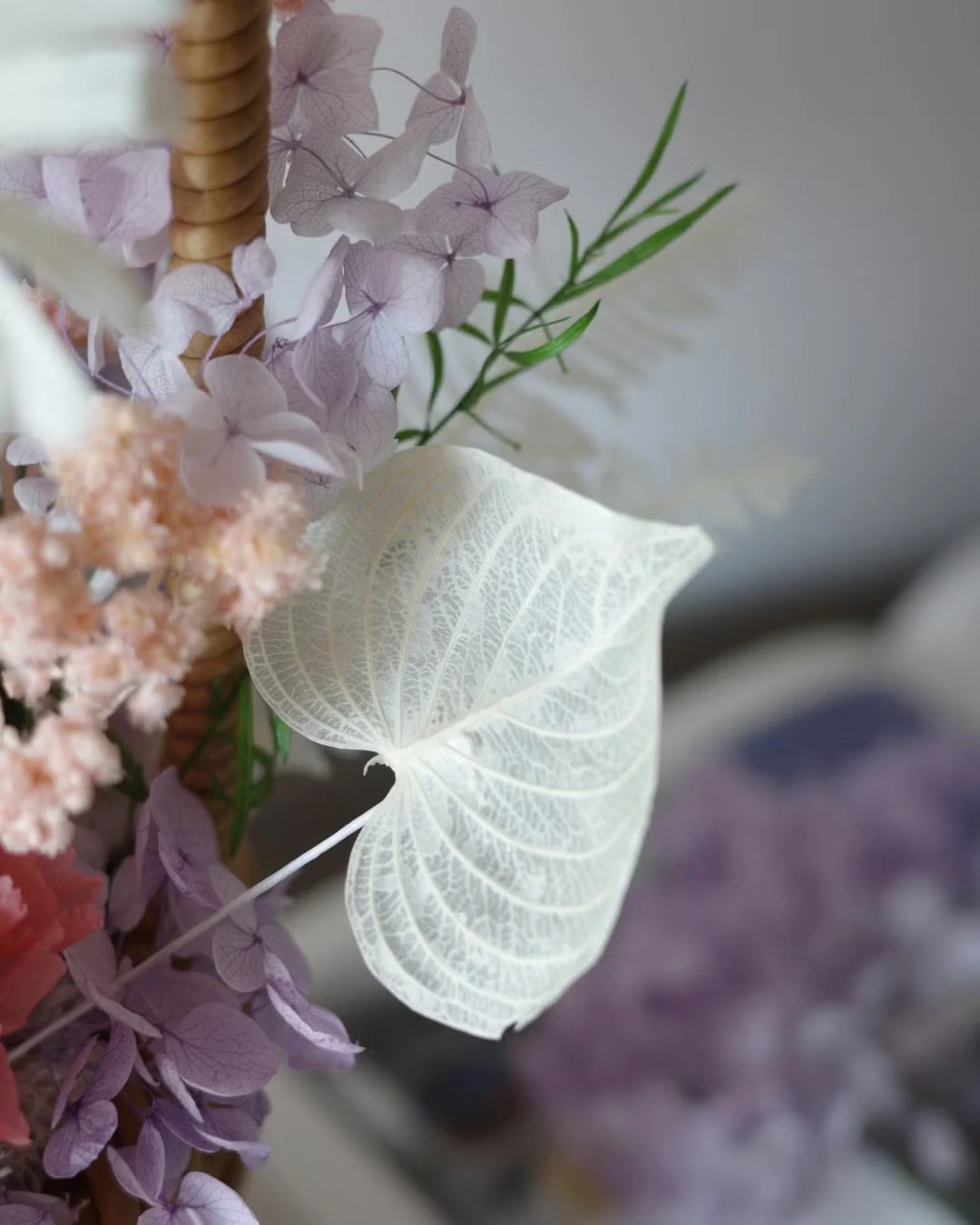 【春日野餐】手作竹籃永生花