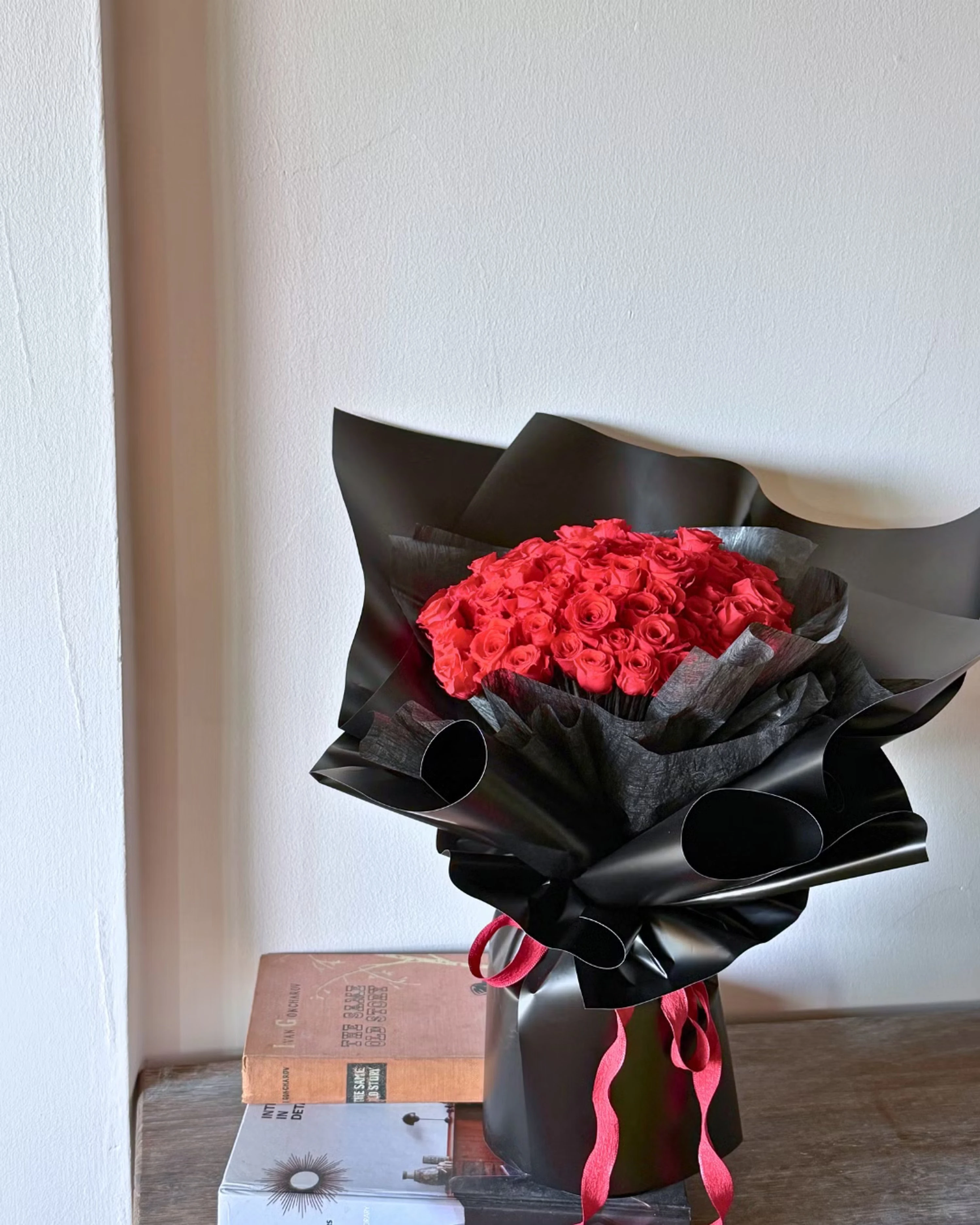 【刻骨銘心】奢華極致 99朵永生紅玫瑰抱抱花束