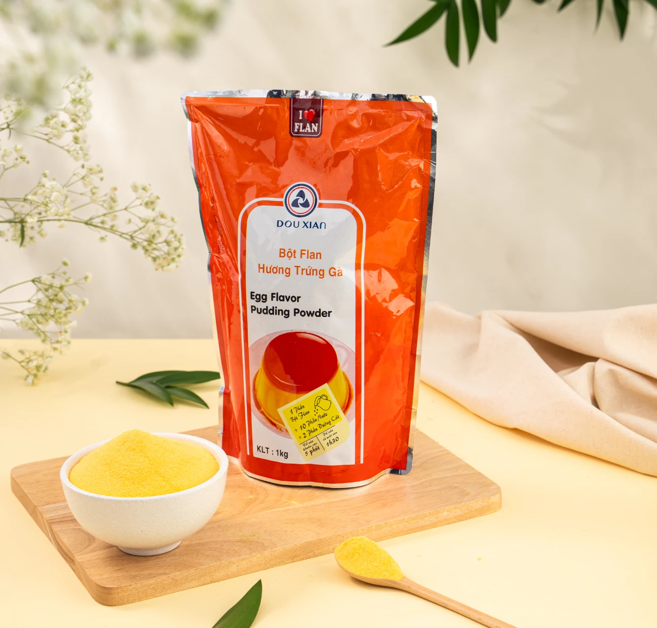 雞蛋布丁粉 - egg flavor pudding powder