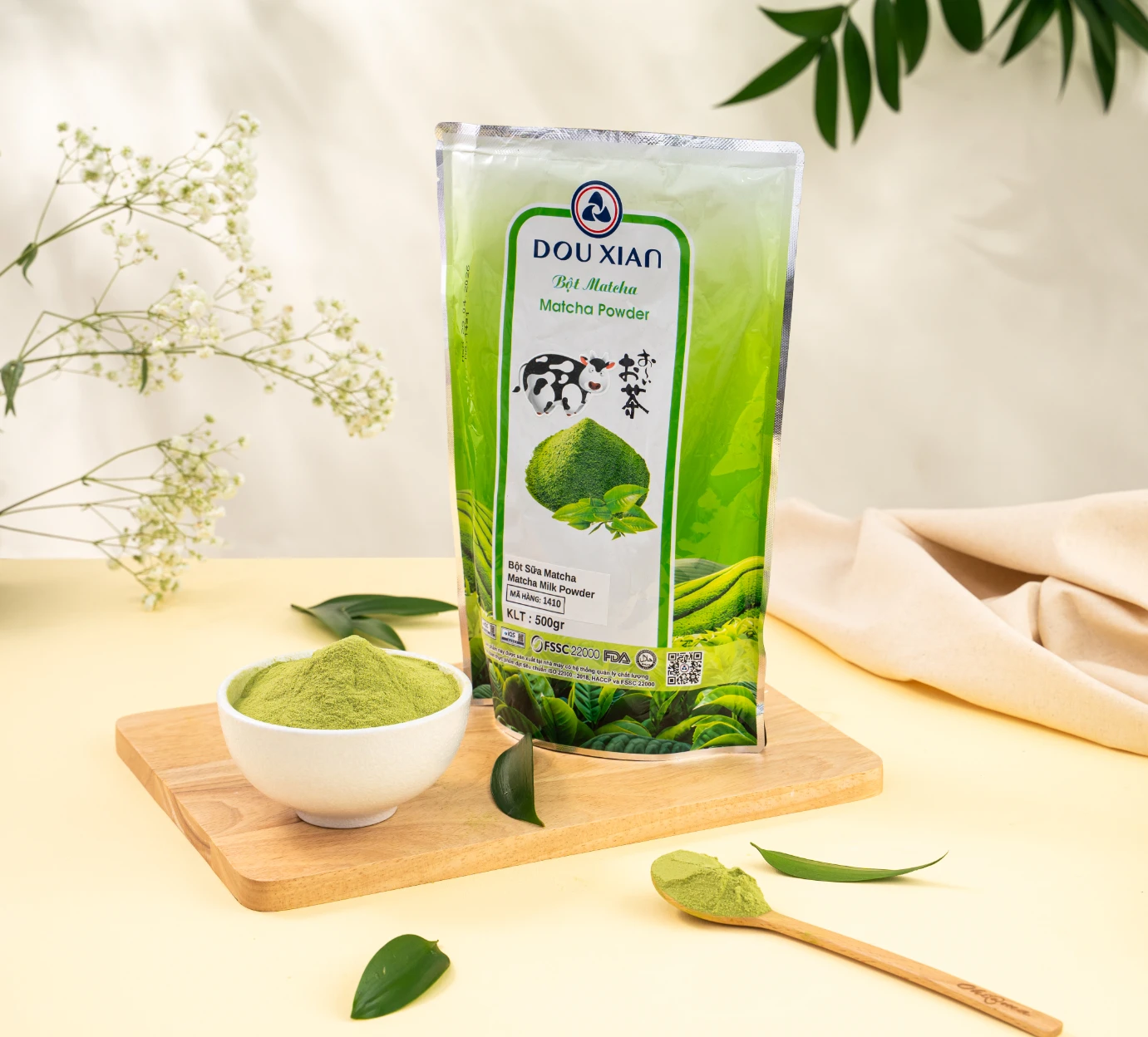 牛奶抹茶粉 - matcha milk powder