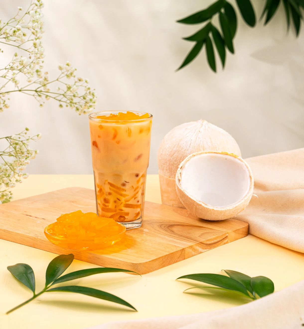 水蜜桃風味椰果 - Peach Flavor Nata De CoCo