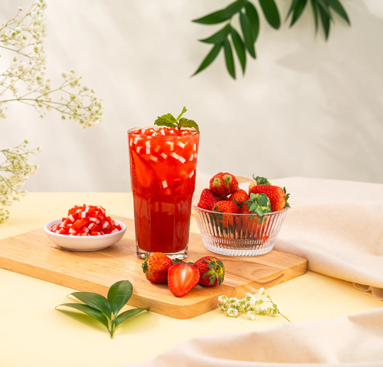 3D - 草莓 大水晶 - 3D Strawberry Flavor Jelly