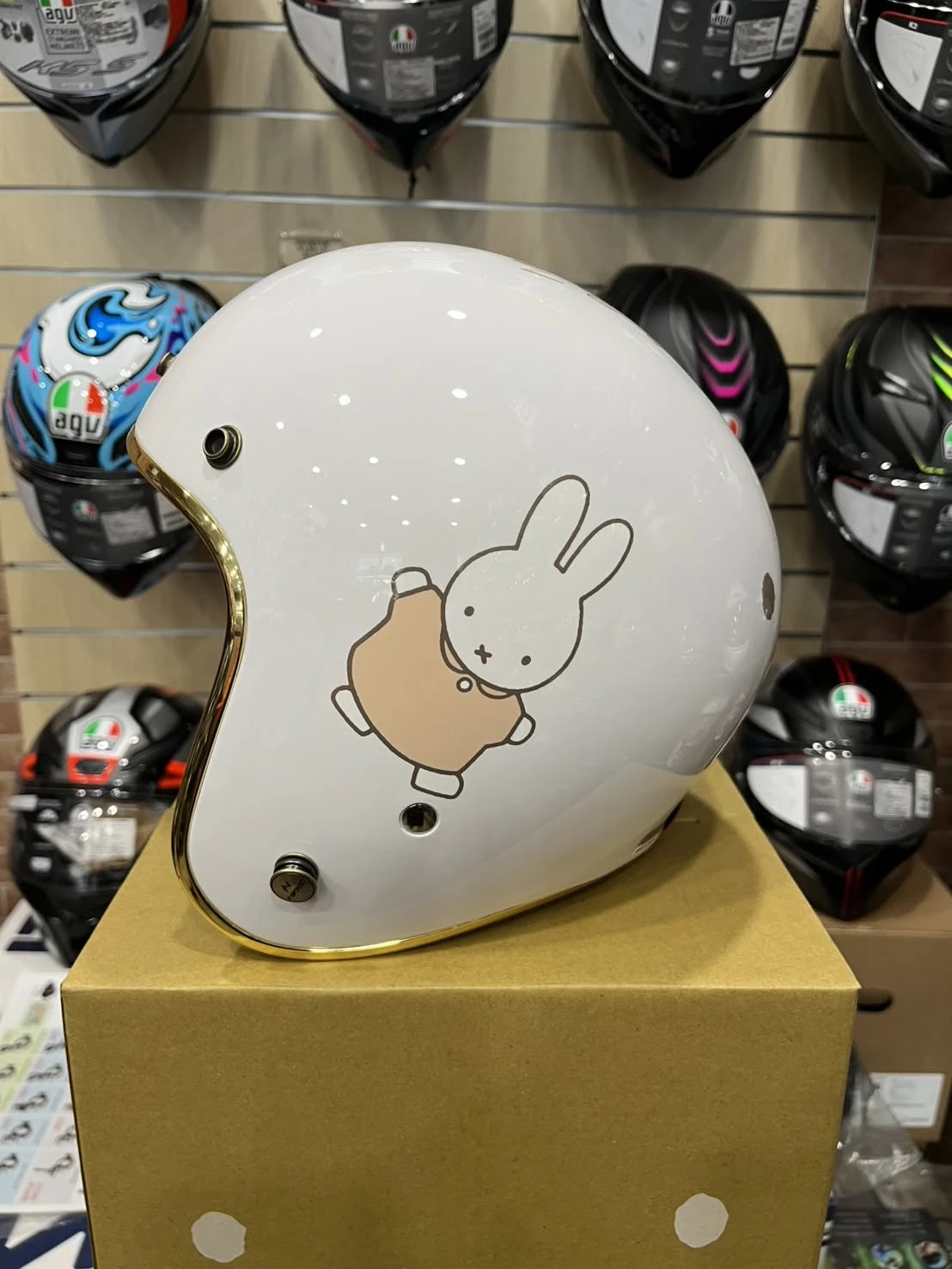 NIKKO N401 彩繪 miffy 米飛兔系列 復古安全帽