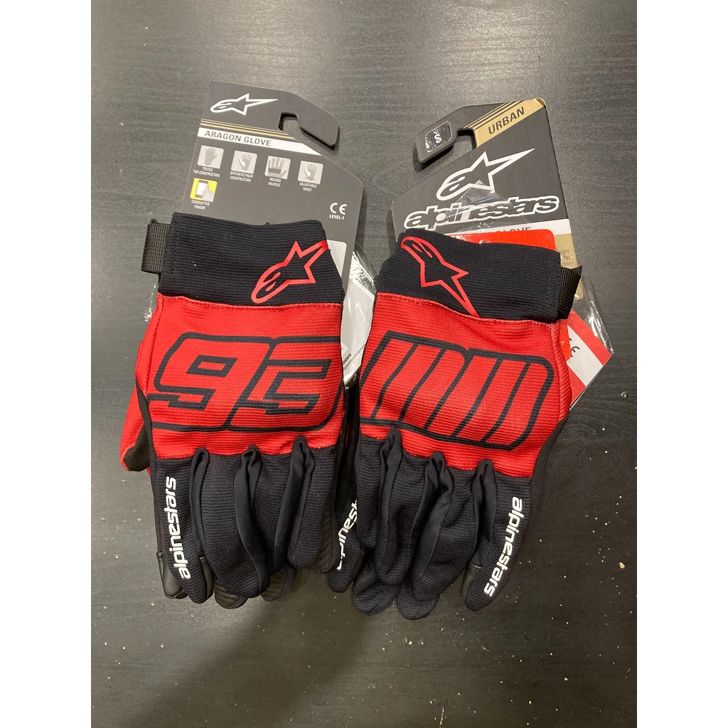ALPINESTARS A星 MM93 ARAGON 紅黑 防摔手套 透氣 內護具 觸控 聯名款 兩色