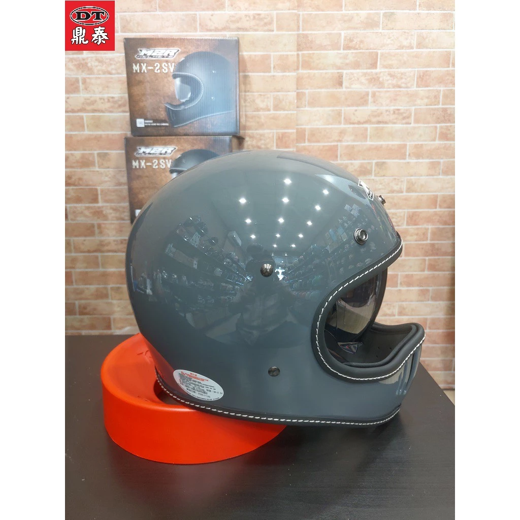 M2R MX-2 SV 水泥灰 超輕量 山車帽 復古 越野帽 全罩帽 安全帽 內藏墨鏡