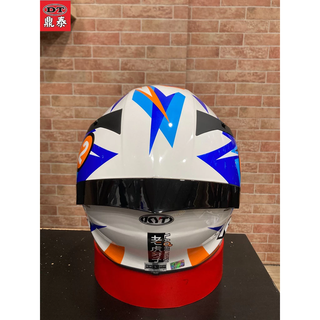 優惠促銷 KYT TT-COURSE TTC 老虎牙子 藍白 聯名款 限量 全罩 安全帽