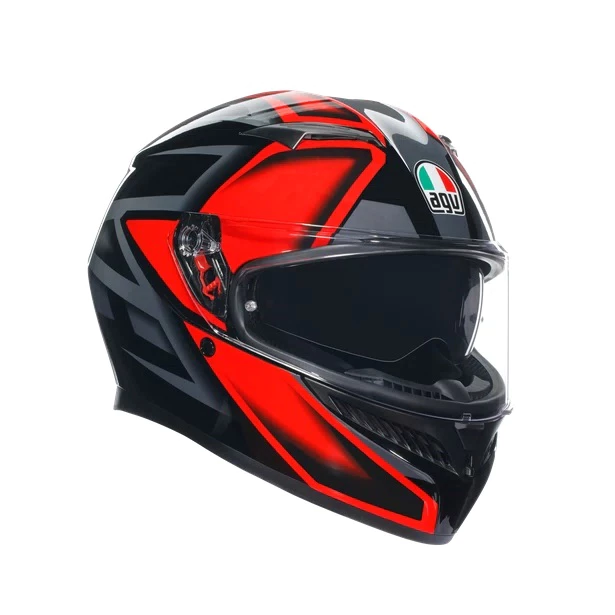 AGV K3 COMPOUND BLACK RED 亮黑紅 內墨片 全罩安全帽 亞洲版 公司貨 附鴨尾