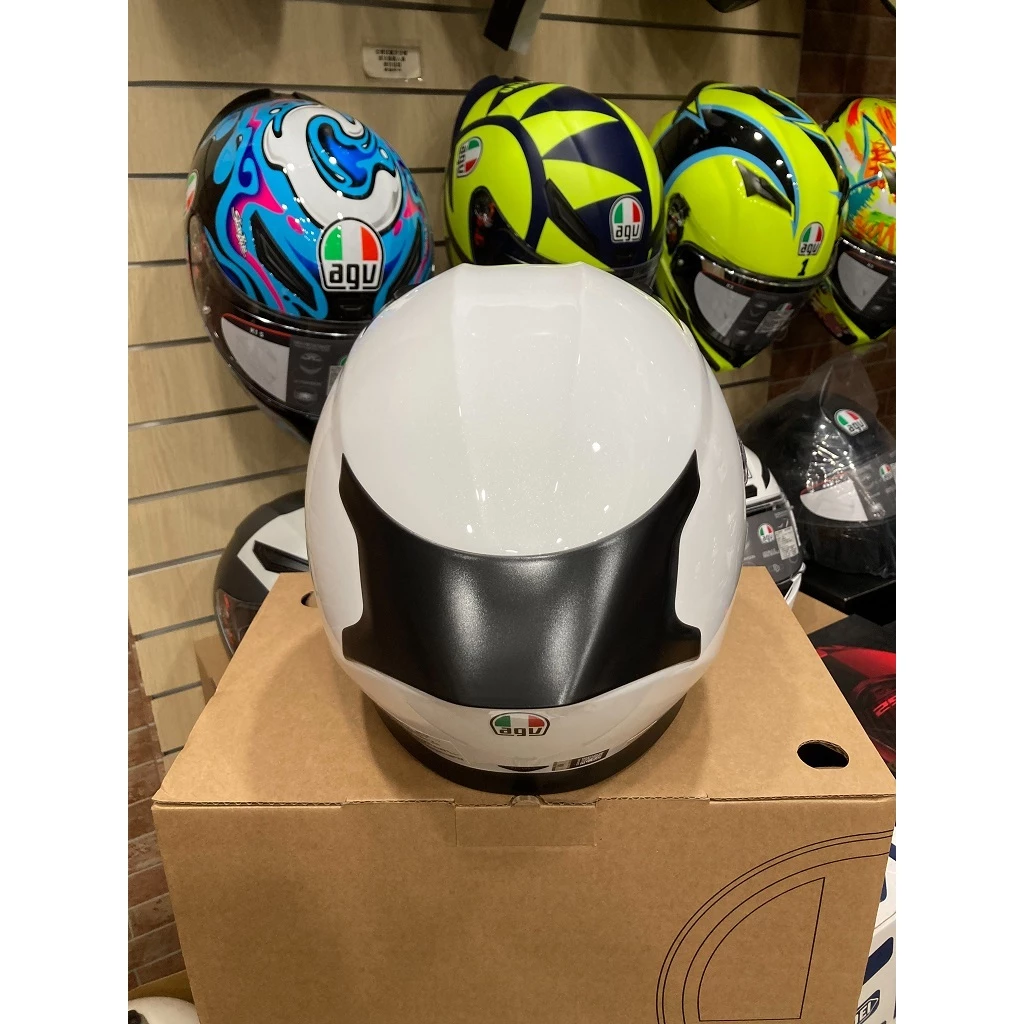 AGV K3 MONO SETA WHITE 亮白 素色 內墨片 全罩安全帽 亞洲版 公司貨 附鴨尾