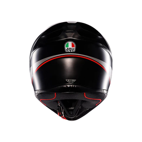  AGV K1-S LAP 消光黑/灰/紅 彩繪 全罩安全帽 K1S 亞洲版 公司貨