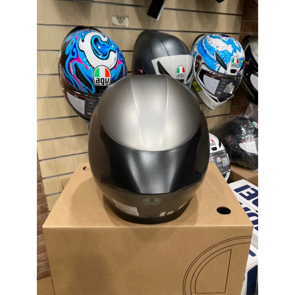 AGV K3 MONO MATT LUNA GREY 消灰 素色 內墨片 全罩安全帽 亞洲版 公司貨 附鴨尾