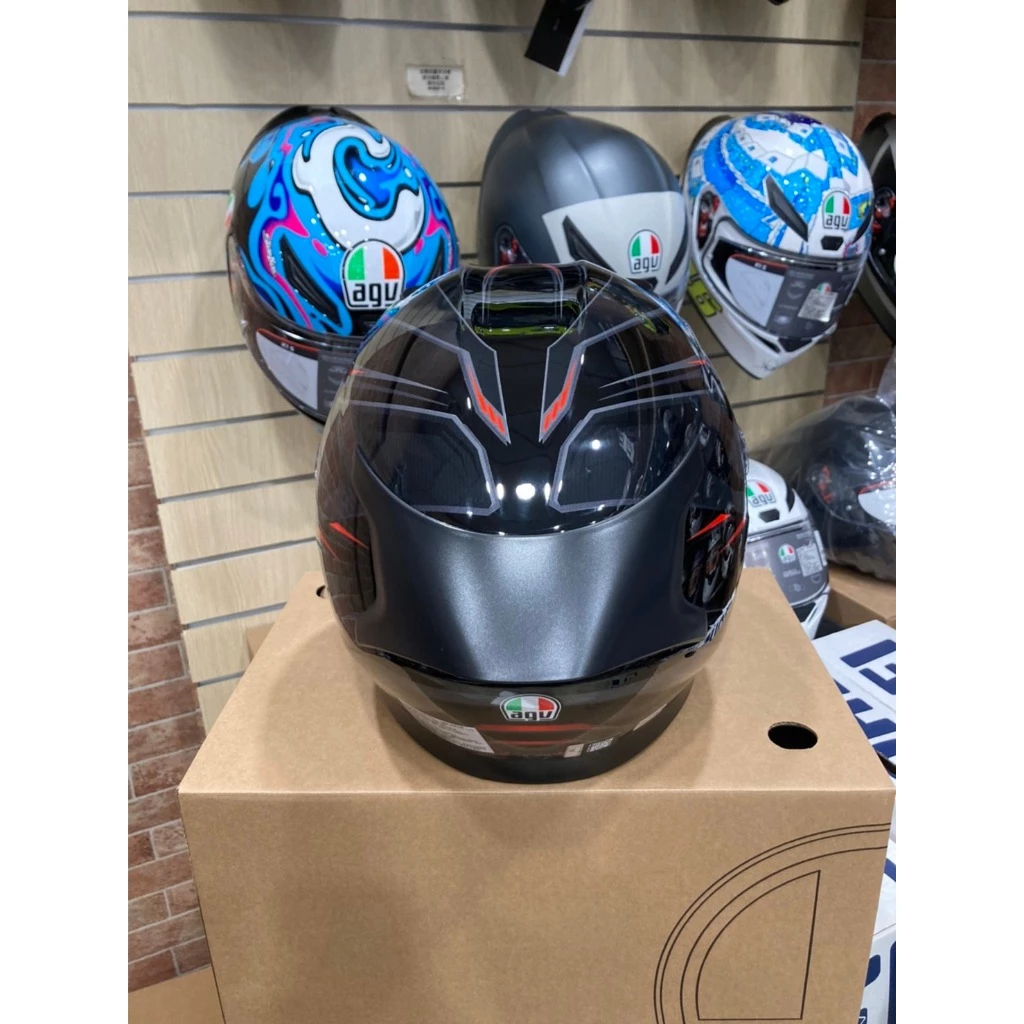  AGV K3 SYTH BLACK/RED 亮黑紅 內墨片 全罩安全帽 亞洲版 公司貨 附鴨尾