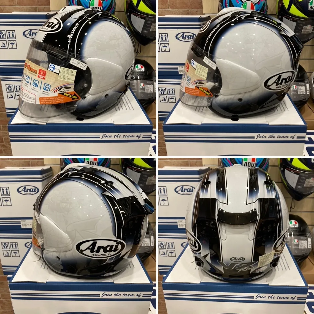 ARAI VZ-RAM HARADA TOUR WHITE 白地圖 3/4 半罩 安全帽 VZ RAM