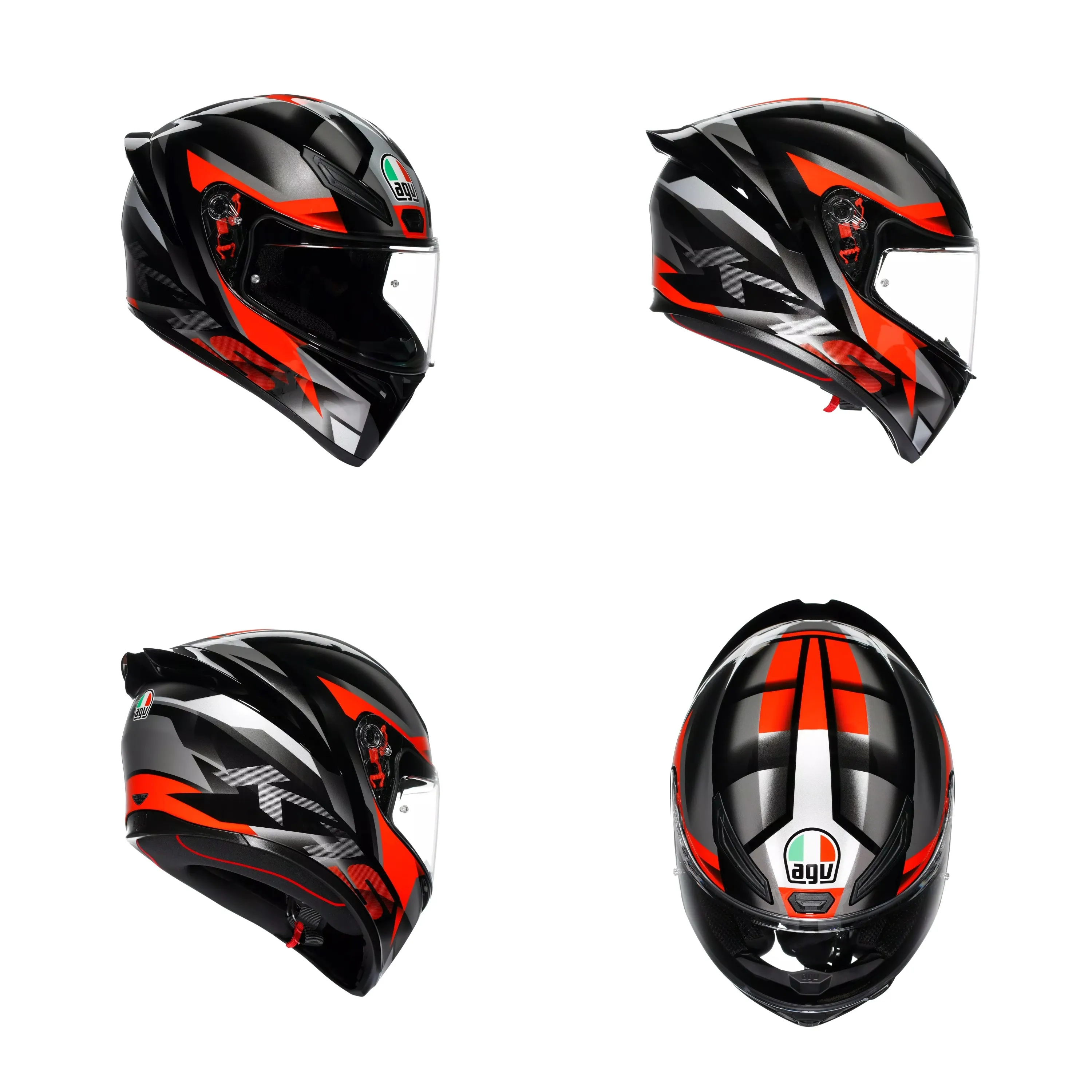 AGV K1-S FASTLAP 黑灰紅 彩繪 全罩安全帽 K1S 亞洲版 公司貨
