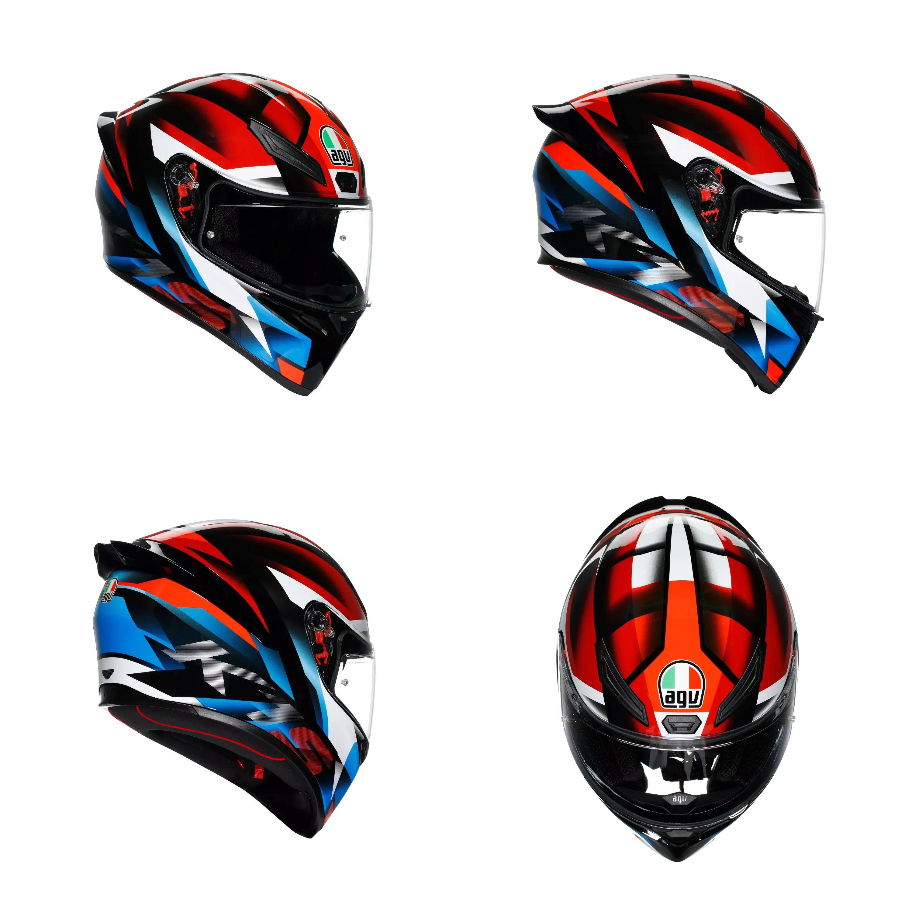 AGV K1-S FASTLAP 黑紅藍 彩繪 全罩安全帽 K1S 亞洲版 公司貨