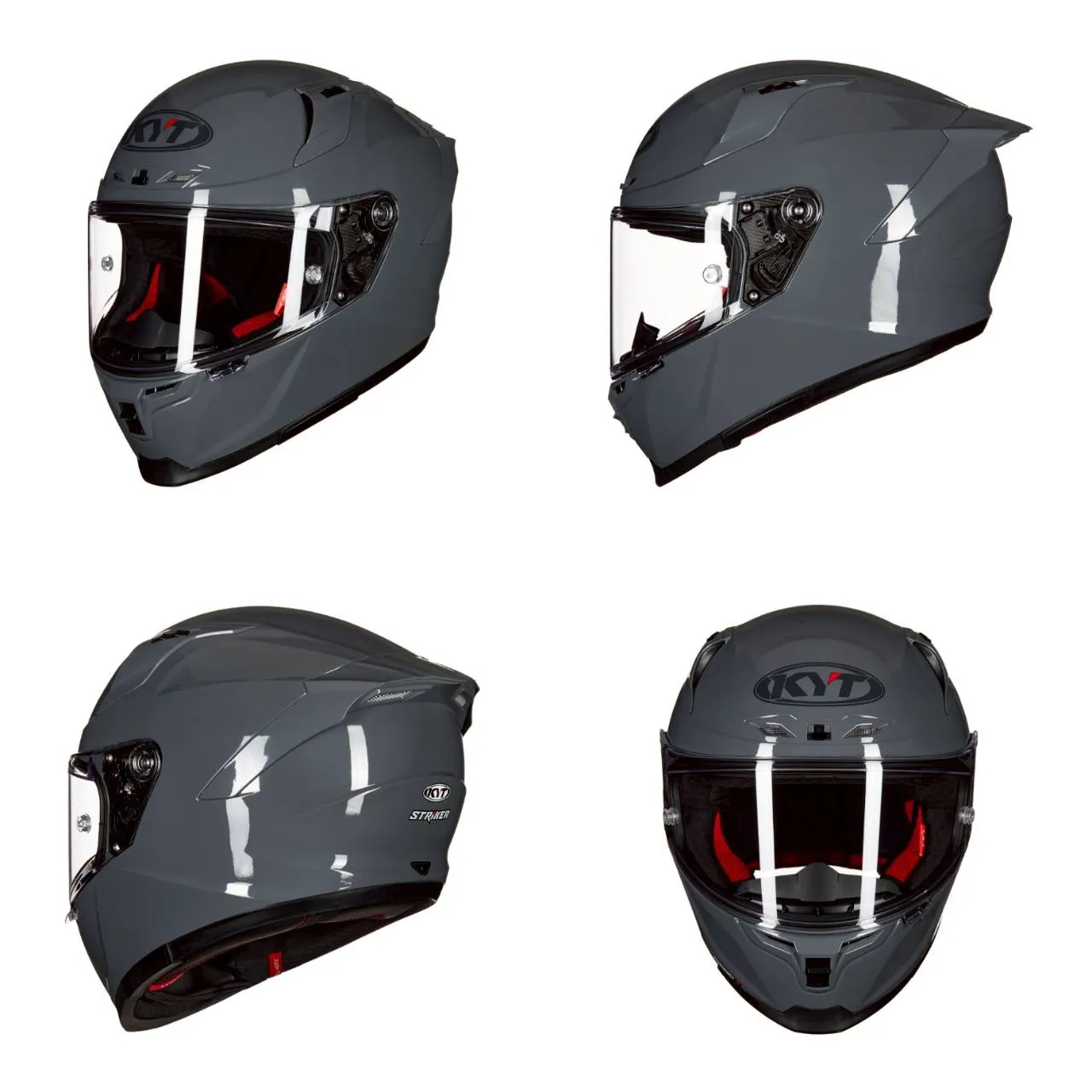 KYT STRIKER 素色 ST-02 水泥灰 全罩式安全帽 雙D扣 大壓尾