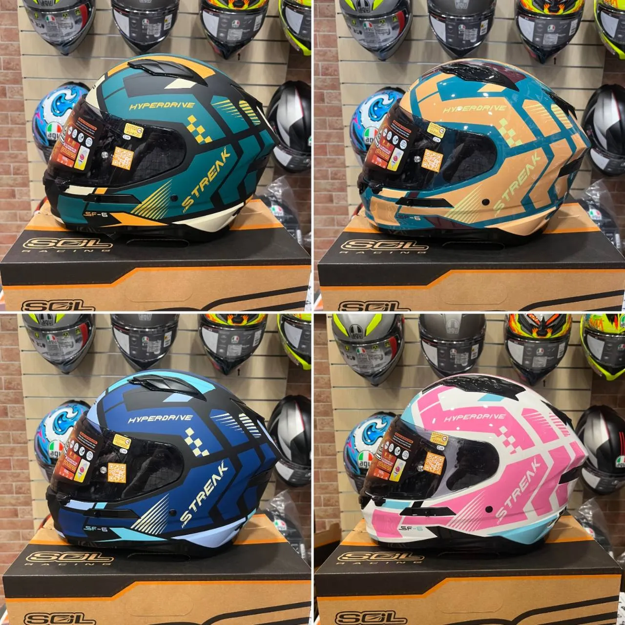 SOL SF-6 / SF6 前衛者 內藏式墨鏡 EPS完全防護 全可拆洗 全罩 安全帽