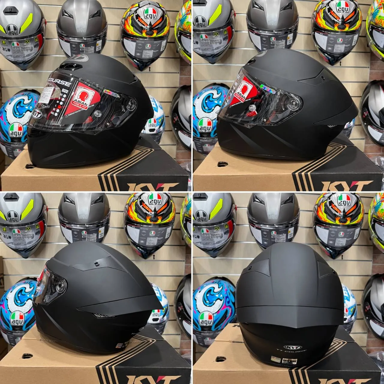 KYT TT-Course TTC 素色 #霧面黑 消光黑 MATT BLACK 全罩式 安全帽