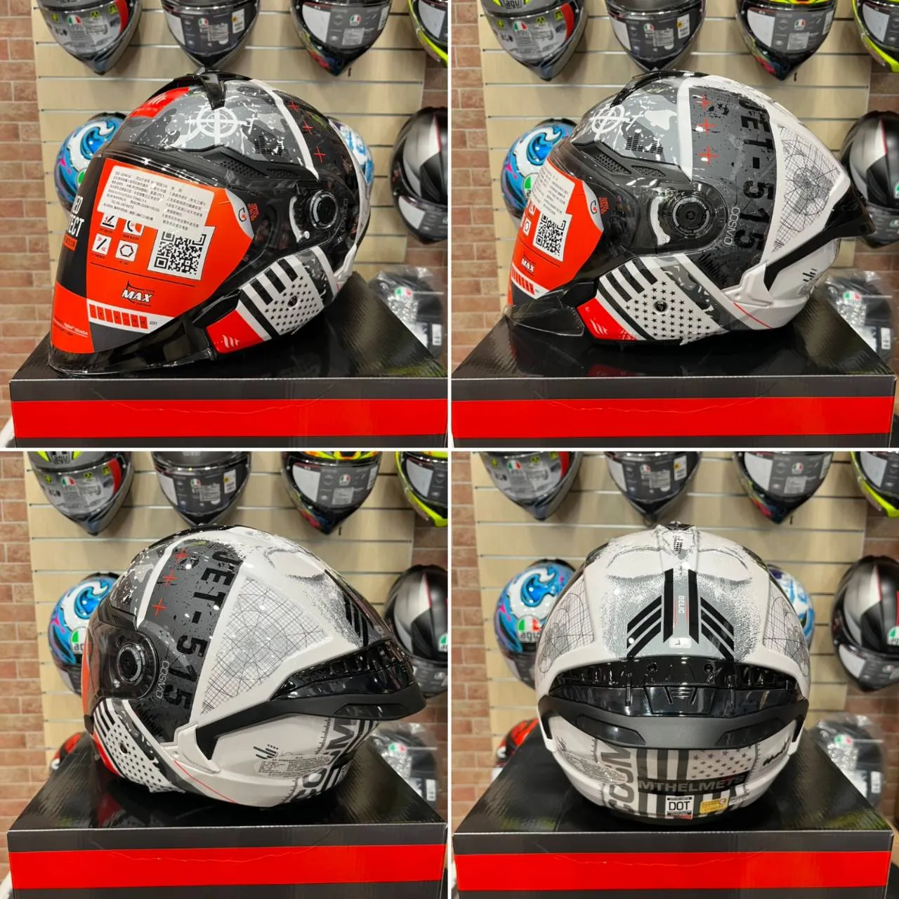 西班牙 MT COSMO SV 星際 灰黑白迷戀 3/4半罩 安全帽 快拆式鏡片 內墨鏡 鴨尾 亞版公司貨