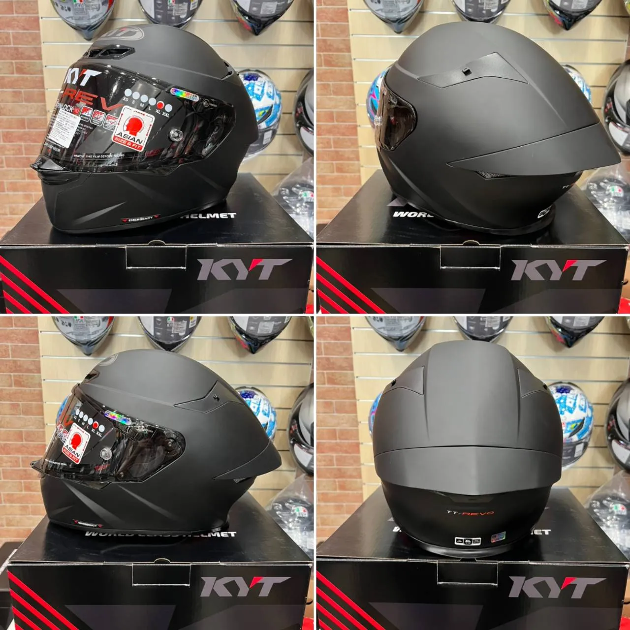KYT TT-REVO TT-R 素色 霧面黑 消光黑 全罩式 安全帽 送燻黑押尾 公司貨 TTR