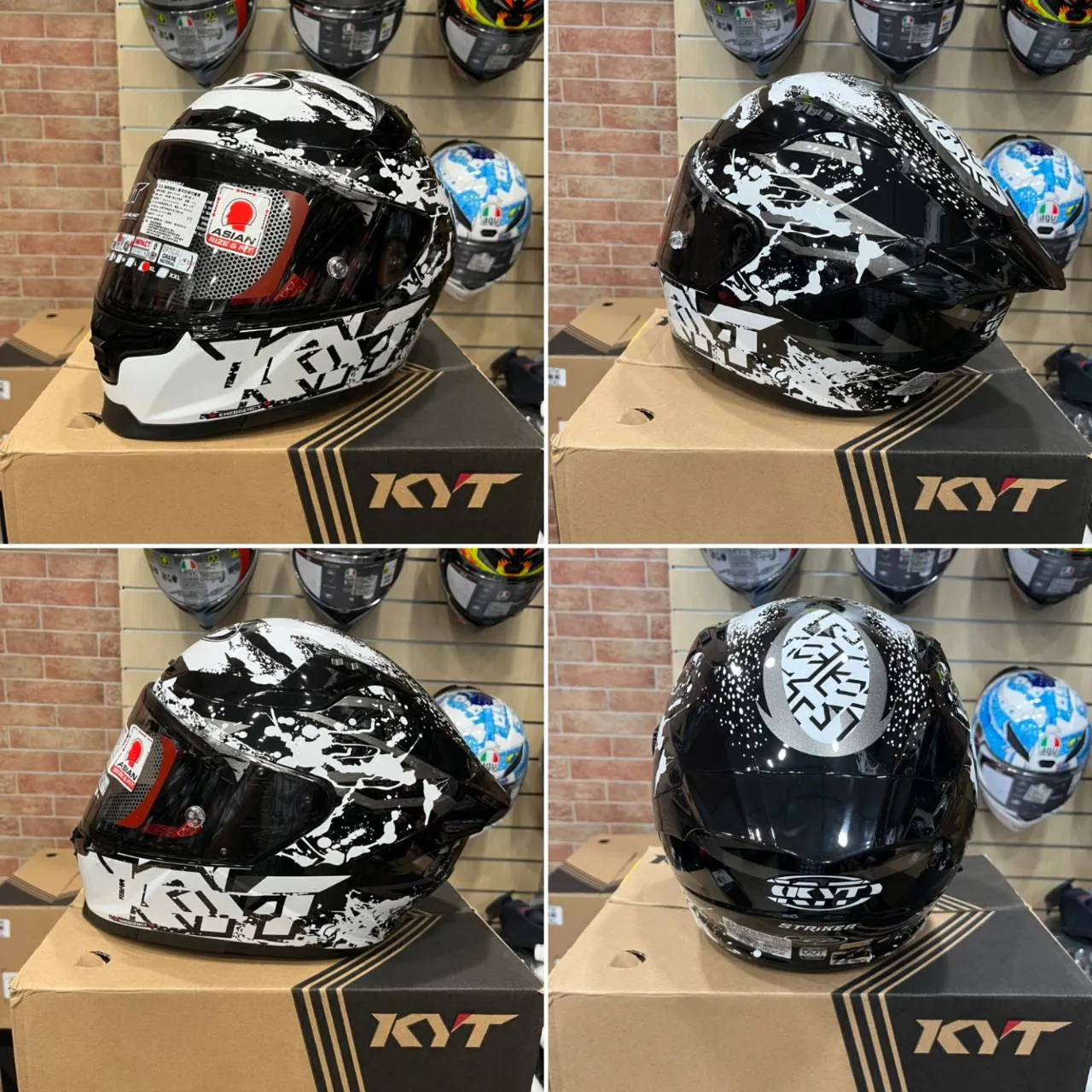 KYT STRIKER #N白 全罩式安全帽 大壓尾