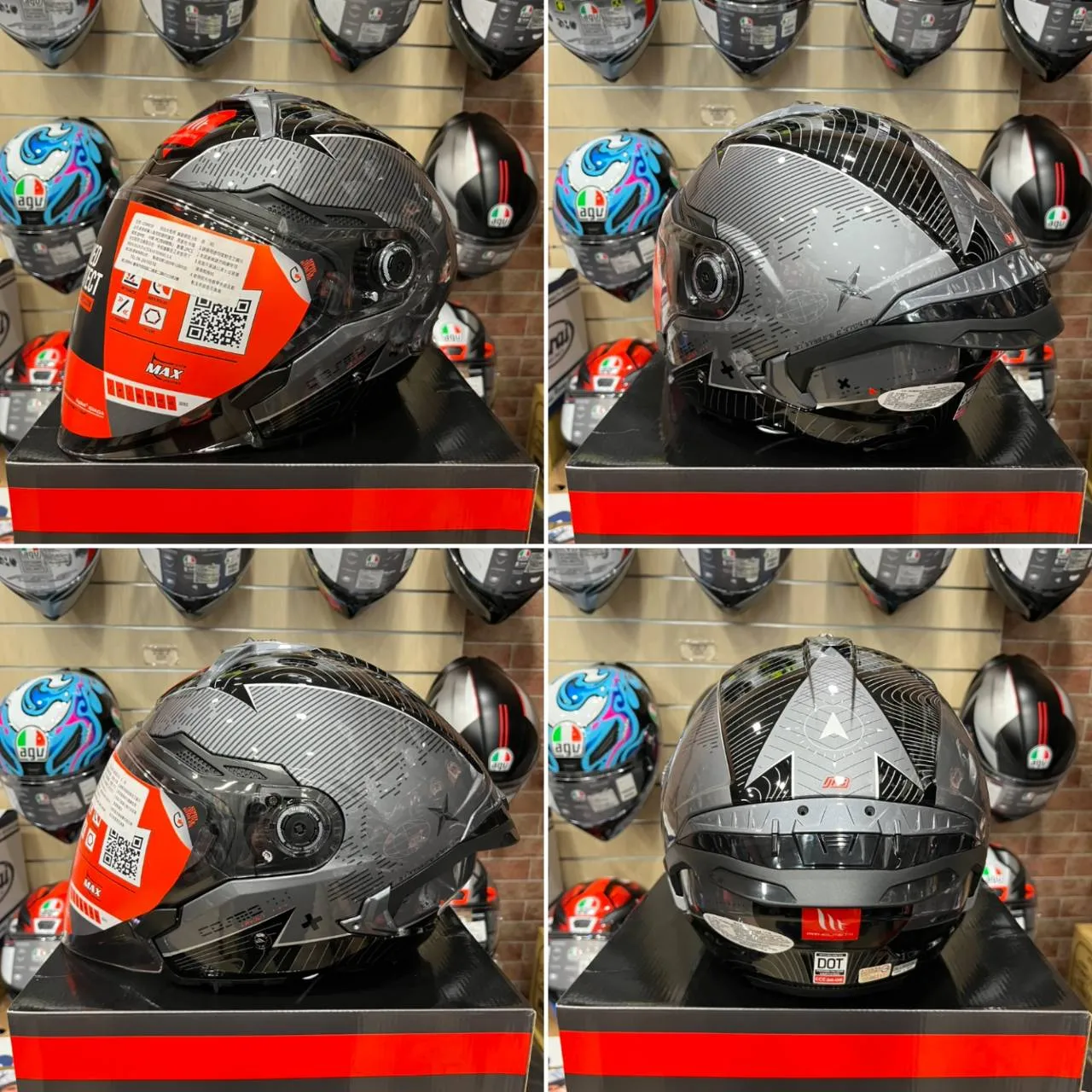 西班牙 MT COSMO SV 星際 黑灰箭頭 3/4半罩 安全帽 快拆式鏡片 內墨鏡 鴨尾 亞版公司貨