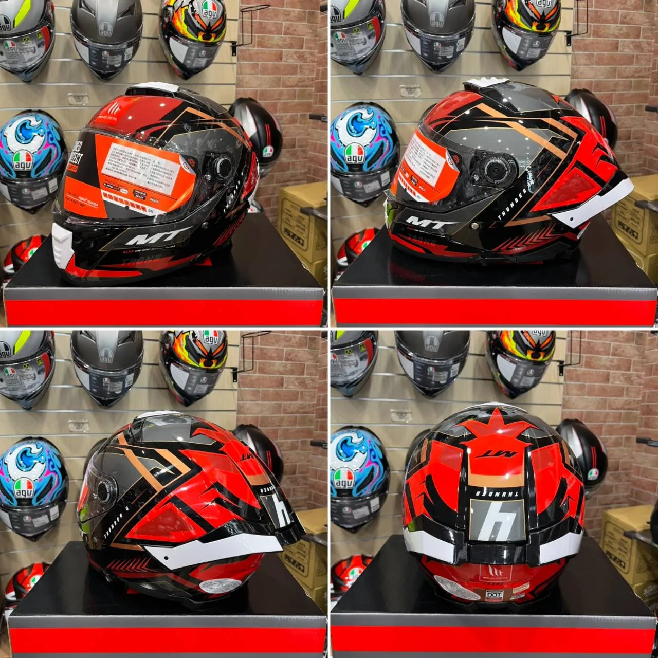 西班牙 MT THUNDER 4 SV 雷神4 紅金王冠 全罩 安全帽 進口帽 亞版 公司貨
